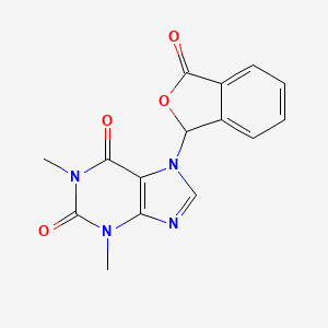 molecular formula C15H12N4O4 B1209125 Phthalidyltheophylline CAS No. 107745-64-2