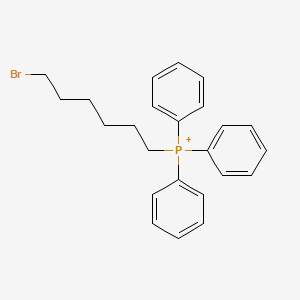 molecular formula C24H27BrP+ B12091283 Bromohexyltriphenylphosphorane CAS No. 39521-32-9