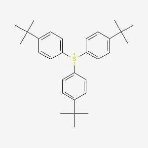 molecular formula C30H39S+ B12091343 tris(4-tert-butylphenyl)sulfanium CAS No. 91815-56-4