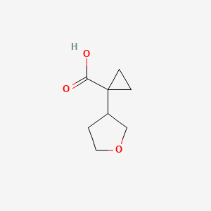 molecular formula C8H12O3 B12091407 1-(Oxolan-3-yl)cyclopropane-1-carboxylic acid 