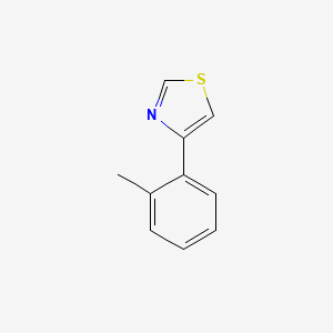 molecular formula C10H9NS B12091413 Thiazole, 4-(2-methylphenyl)- CAS No. 383145-34-4