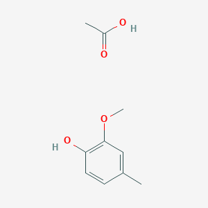 molecular formula C10H14O4 B12091422 Phenol,2-methoxy-4-methyl-, 1-acetate 