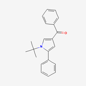molecular formula C21H21NO B1209148 (1-Tert-butyl-5-phenyl-1h-pyrrol-3-yl)(phenyl)methanone CAS No. 55933-61-4