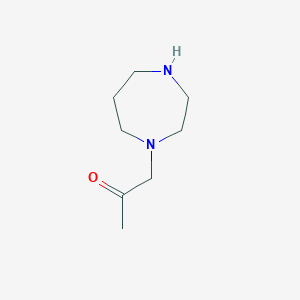 molecular formula C8H16N2O B12091480 1-(1,4-Diazepan-1-yl)propan-2-one 
