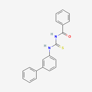 molecular formula C20H16N2OS B12091505 N-[([1,1'-Biphenyl]-3-yl)carbamothioyl]benzamide CAS No. 76838-57-8