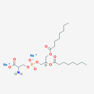 molecular formula C22H40NNa2O10P B12091507 1,2-Dioctanoyl-SN-glycero-3-[phospho-L-serine](sodium salt) 