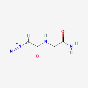 molecular formula C4H6N4O2 B1209151 Diazoacetylglycinamide CAS No. 817-99-2