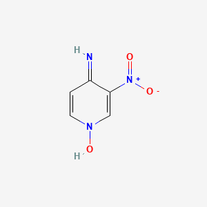 molecular formula C5H5N3O3 B12091522 4-Pyridinamine,3-nitro-, 1-oxide CAS No. 89317-24-8