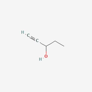 molecular formula C5H8O B1209153 1-Pentyn-3-ol CAS No. 4187-86-4