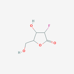molecular formula C5H7FO4 B12091532 3-Fluoro-4-hydroxy-5-(hydroxymethyl)oxolan-2-one 