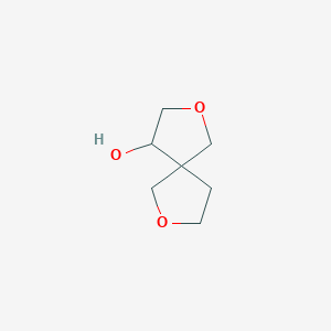 molecular formula C7H12O3 B12091543 2,7-Dioxaspiro[4.4]nonan-4-ol 