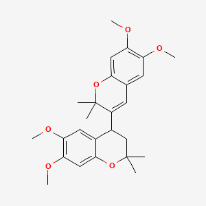 molecular formula C26H32O6 B12091547 Ageratochromene dimer CAS No. 145374-05-6