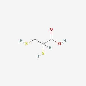 molecular formula C3H6O2S2 B1209159 2,3-Dimercaptopropionic acid CAS No. 6220-25-3