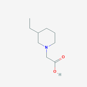 molecular formula C9H17NO2 B12091635 2-(3-Ethylpiperidin-1-yl)acetic acid CAS No. 1156657-21-4