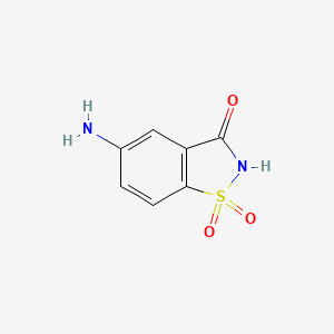 molecular formula C7H6N2O3S B1209164 5-Aminosaccharin CAS No. 22094-61-7