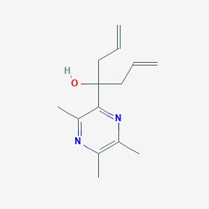 molecular formula C14H20N2O B12091640 3,5,6-Trimethyl-alpha,alpha-di-2-propen-1-yl-2-pyrazinemethanol 