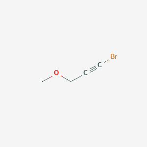 molecular formula C4H5BrO B12091646 1-Propyne, 1-bromo-3-methoxy- CAS No. 54339-94-5