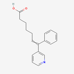 molecular formula C18H19NO2 B1209167 6-Heptenoic acid, 7-phenyl-7-(3-pyridinyl)-, (Z)- CAS No. 89667-39-0