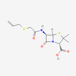 molecular formula C13H18N2O4S2 B1209171 Almecillin CAS No. 87-09-2