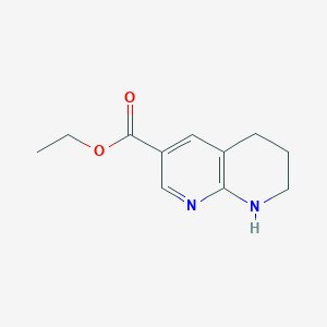 molecular formula C11H14N2O2 B12091737 Ethyl 5,6,7,8-tetrahydro-1,8-naphthyridine-3-carboxylate 