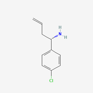 molecular formula C10H12ClN B12091749 (1S)-1-(4-chlorophenyl)but-3-en-1-amine 