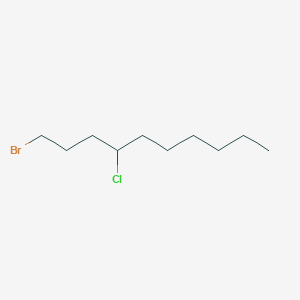 molecular formula C10H20BrCl B12091763 1-Bromo-4-chlorodecane 