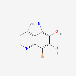 molecular formula C10H7BrN2O2 B1209180 Makaluvamine O 