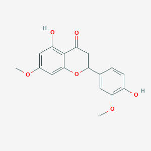molecular formula C17H16O6 B12091802 5-Hydroxy-2-(4-hydroxy-3-methoxyphenyl)-7-methoxy-2,3-dihydrochromen-4-one CAS No. 66568-98-7