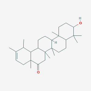 molecular formula C30H48O2 B12091832 (18alpha,19alpha)-3beta-Hydroxyurs-20-en-16-one 