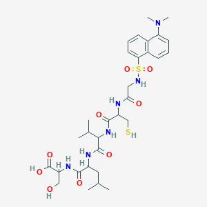 molecular formula C31H46N6O9S2 B12091839 Dan-Gly-DL-Cys-DL-Val-DL-Leu-DL-Ser-OH 