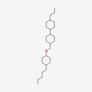 molecular formula C27H50O B12091847 1-[(4-Pentylcyclohexoxy)methyl]-4-(4-propylcyclohexyl)cyclohexane CAS No. 279246-66-1