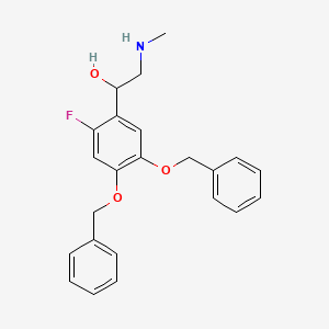 1-[2-Fluoro-4,5-bis(phenylmethoxy)phenyl]-2-(methylamino)ethanol
