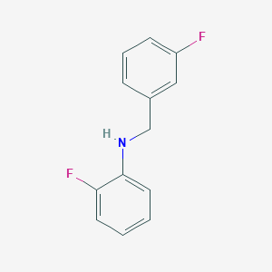 molecular formula C13H11F2N B12091898 2-Fluoro-N-(3-fluorobenzyl)aniline 