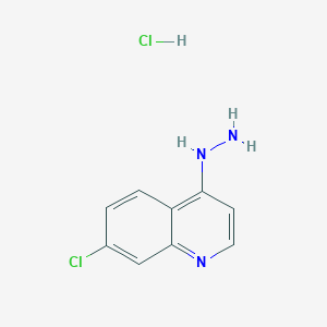 molecular formula C9H9Cl2N3 B12091901 7-Chloro-4-hydrazinoquinoline hydrochloride CAS No. 786727-08-0