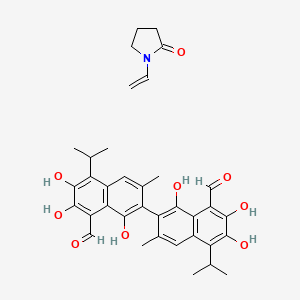 Gossypol-polyvinylpyrrolidone