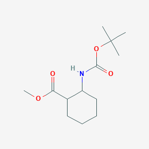 molecular formula C13H23NO4 B12091969 Methyl 2-((tert-butoxycarbonyl)amino)cyclohexanecarboxylate 