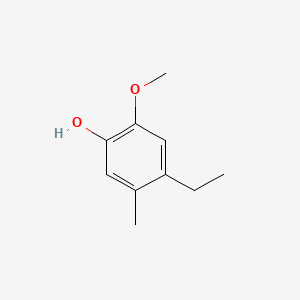 molecular formula C10H14O2 B12091994 4-Ethyl-2-methoxy-5-methylphenol CAS No. 120550-71-2