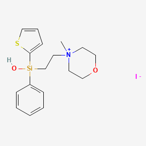 molecular formula C17H24INO2SSi B1209200 Silatiemonium iodide CAS No. 75573-27-2