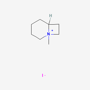 1-Azoniabicyclo(4.2.0)octane, 1-methyl-, iodide