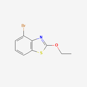 molecular formula C9H8BrNOS B12092056 4-Bromo-2-ethoxybenzo[d]thiazole 