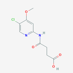 molecular formula C10H11ClN2O4 B12092092 4-[(5-chloro-4-methoxy-2-pyridinyl)amino]-4-oxoButanoic acid 
