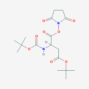 molecular formula C17H26N2O8 B12092098 N-T-Boc-B-T-butyl-L-aspartic acid N- 