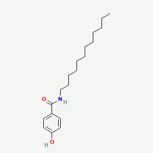 molecular formula C19H31NO2 B12092103 Benzamide, N-dodecyl-4-hydroxy- CAS No. 146501-46-4