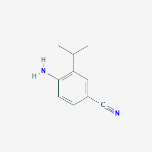 molecular formula C10H12N2 B12092126 4-Amino-3-isopropylbenzonitrile 