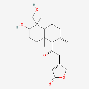 molecular formula C20H28O5 B12092133 14Deoxy-11-oxoandrographolide 