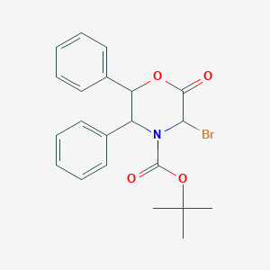 molecular formula C21H22BrNO4 B12092141 L-N-Boc-3-methylmorpholine 