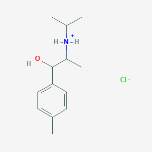 molecular formula C13H22ClNO B12092154 D,L-Erythro-4'-methyl-A-(1-isopropylaminoethyl) benzyl alcohol, hydrochloride 