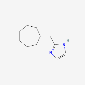 molecular formula C11H18N2 B12092180 2-(Cycloheptylmethyl)-1H-imidazole 