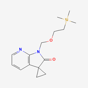 molecular formula C15H22N2O2Si B12092182 1'-(2-Trimethylsilylethoxymethyl)spiro[cyclopropane-1,3'-pyrrolo[2,3-b]pyridine]-2'-one 