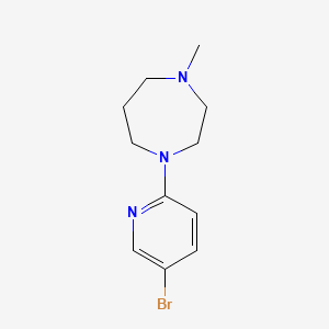 molecular formula C11H16BrN3 B12092187 1-(5-Bromopyridin-2-yl)-4-methyl-1,4-diazepane 